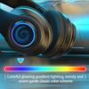 Active Noise Cancelling Wireless Bluetooth Headphone with RGB Light and Mic To Wear Surround Stereo Sound Super Long Battery Life Foldable Lightweight