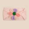New children's nylon elastic headband, baby candy-colored flower headscarf, summer thin baby hair accessories