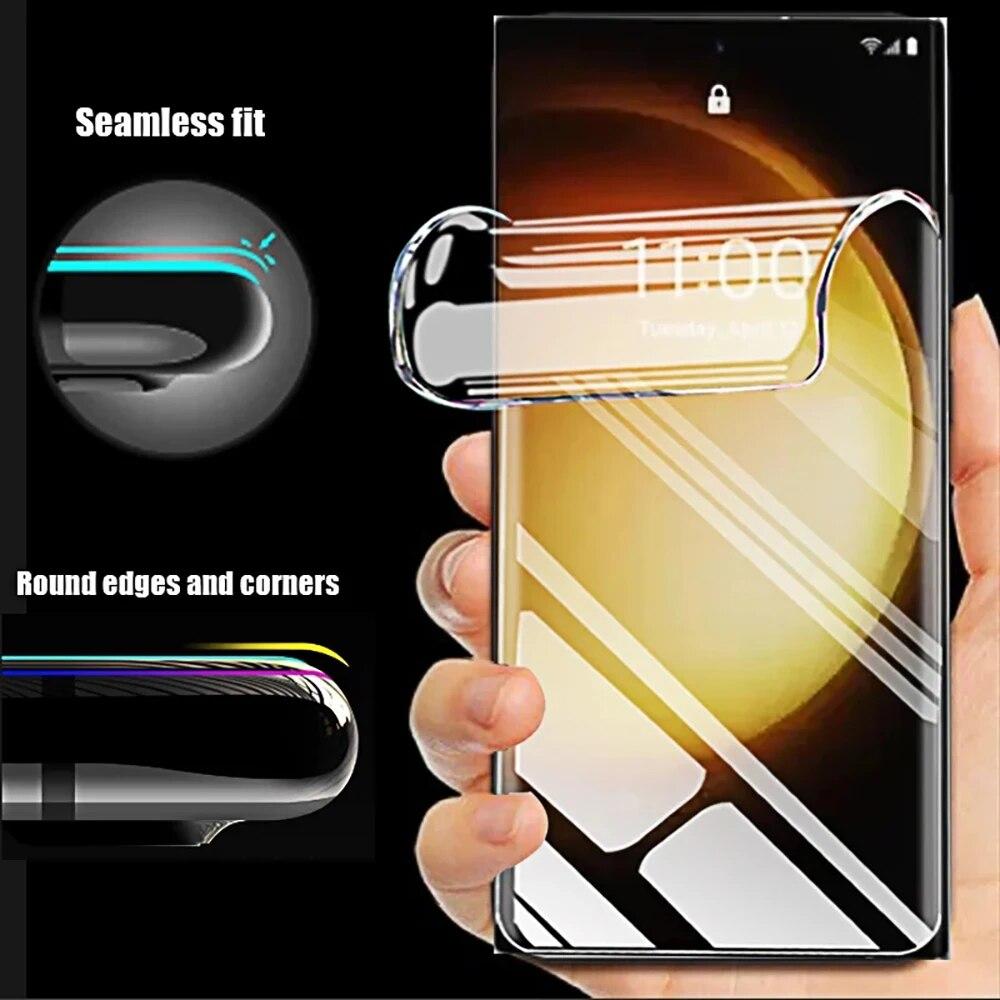 5 шт. гидрогелевая пленка для Samsung Galaxy S24 S23 S22 Ultra S21 Plus S20 FE Note 20 Ultra A54 A53 A52 A34 A14 5G Защитная пленка для экрана