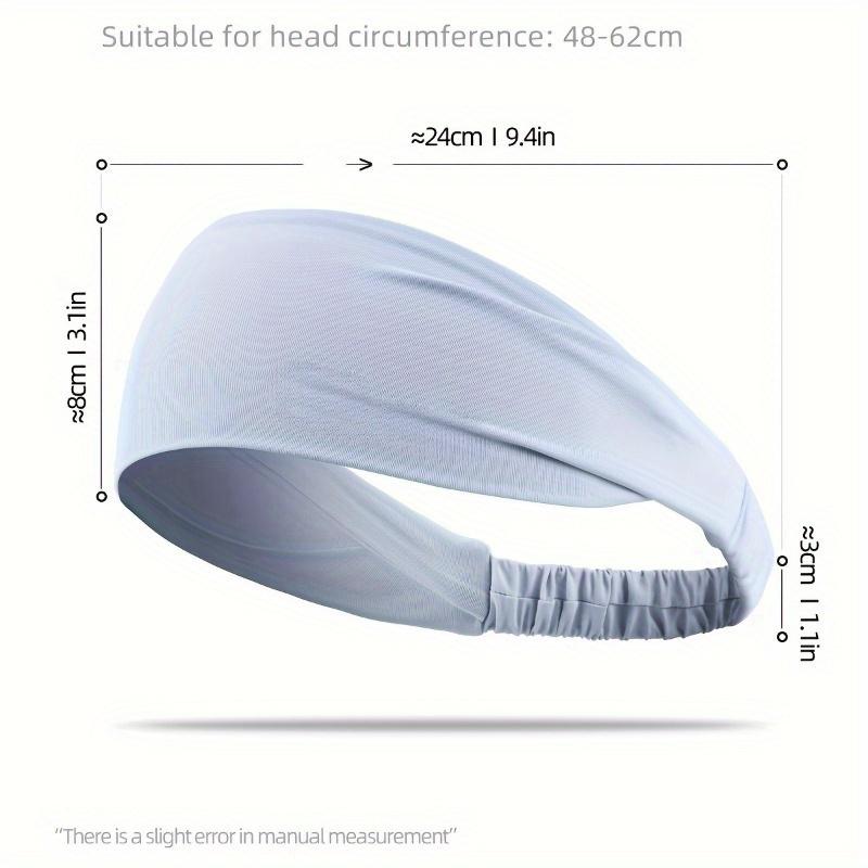 [Влагоотводящая повязка на голову] 1 шт. Нескользящая влагоотводящая спортивная повязка на голову | Дышащая влагоотводящая эластичная повязка для волос для бега, йоги, велоспорта