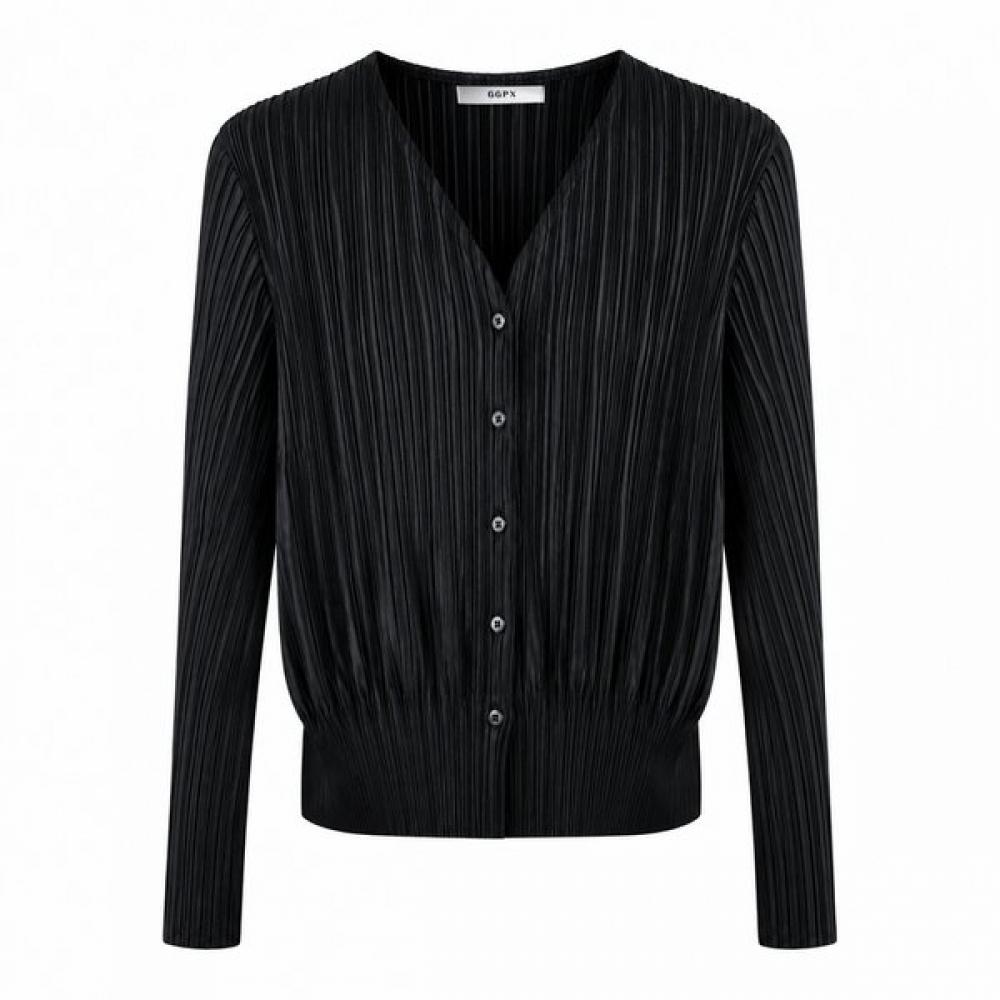 Ggpx New York Button Up Pleats Cardigan Gq8kg017f