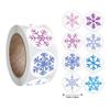50-500Pcs Merry Christmas Stickers Color Snowflake Sticker Design Labels For Christmas Gift Decor Labels Scrapbooking Stationery