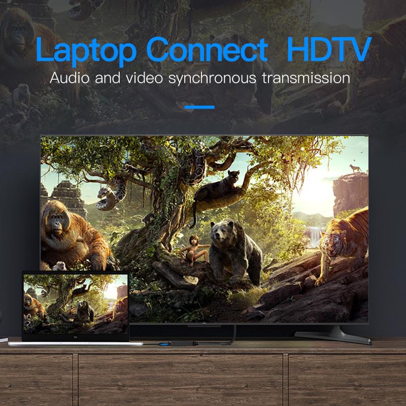 Vention Displayport To HDMI Adapter DP To HDMI Converter Displayport HDMI Adapter DP Male To HDMI Female For Projector TV 1080P