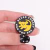 NEVER FORGET WHO YOU ARE Enamel Pins Custom Cute little lion Brooches Lapel Badges Cartoon Animal Jewelry Gift for Kids Friends