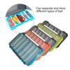Detachable Compartments Fishing Lures Box Baits Case Fishing Tackle Storage Trays Hook Organizers Waterproof Lures Box