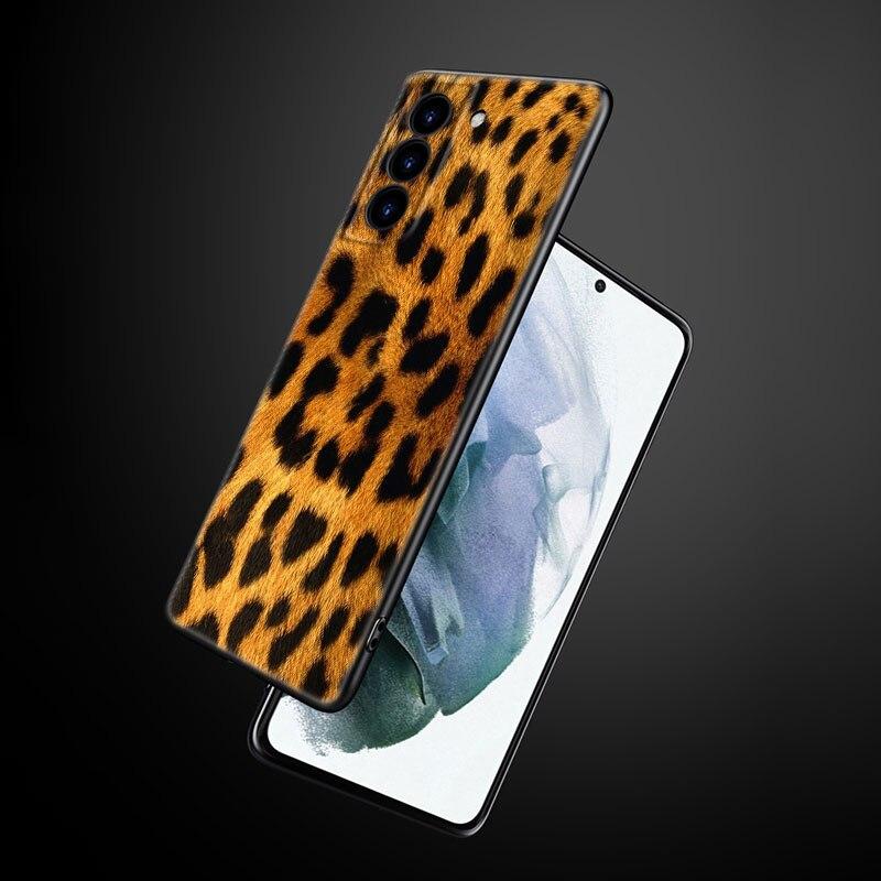 Модный чехол для телефона с тигровым леопардовым принтом и пантерой для Samsung Galaxy S22 Pro S21 S20 Ultra FE S10 Lite 5G S10E S9 S8 Plus