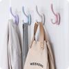 Creative Punch-free Strong Viscose Door Back Hook Plastic Nail-free Nordic Household Hat Clothes Sticky Hook