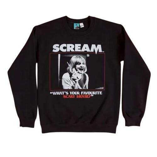 Scream Unisex Adult Whats Your Favourite Scary Movie Sweatshirt