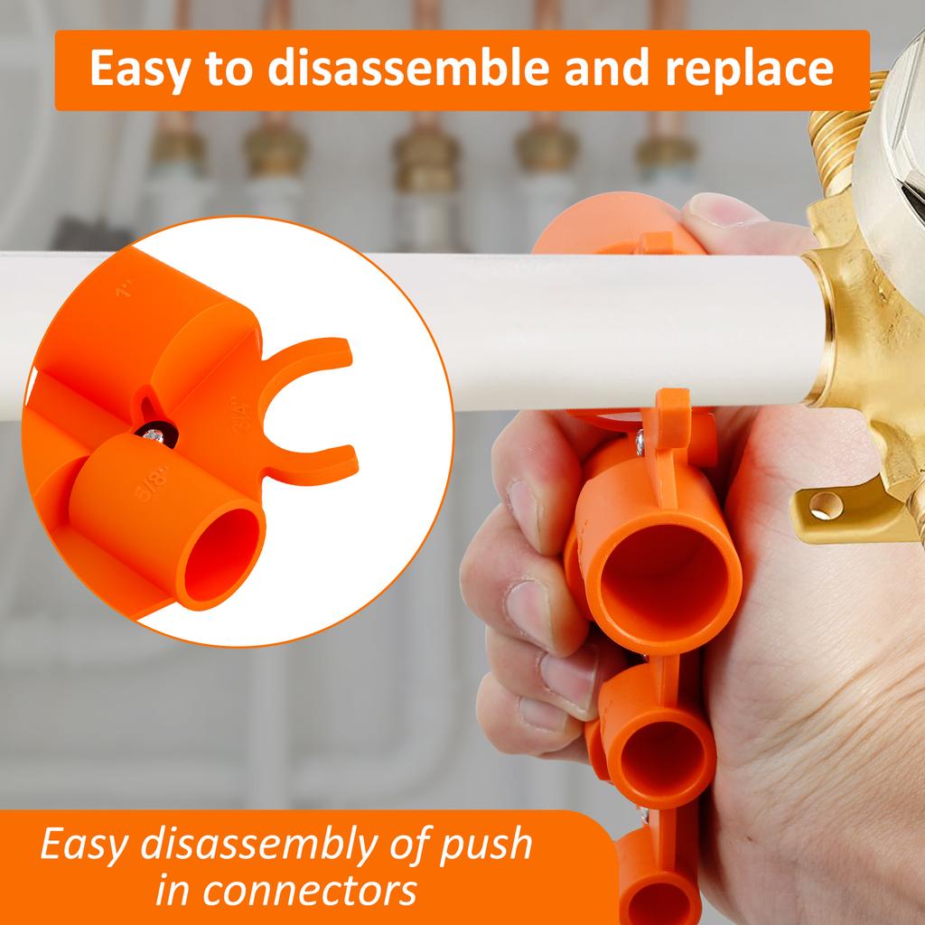 Pipe Cutter Tool 1/4'' to 1'' Depth Gauge and Pipe Deburring Tool Pipe Depth Gauge Tool Pipe Deburring Tool Kit for Copper PEX