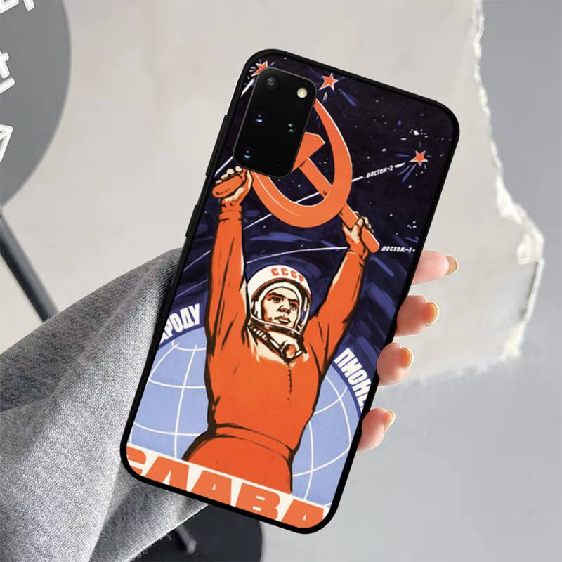 Винтажный чехол для телефона СССР CCCP для Samsung S21 S10 Lite S20 Ultra S9 S8 Plus S7 S6 Edge S5