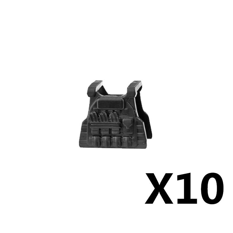 MOC Военная Фигурка Аксессуары Строительные Блоки Альфа Шлем SWAT Жилет Рюкзак Наколенники Оборудование Ночного Видения Кубики Игрушка K017