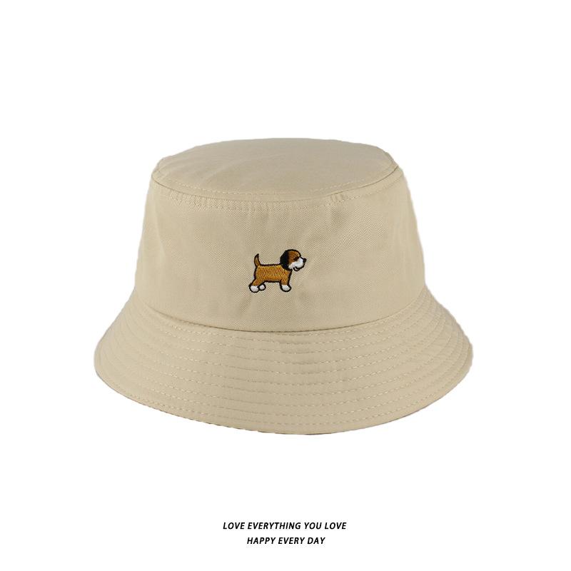 Bucket Hats Men And Women Skull Embroidered Fisherman Hat, Single-Sided Black Street Fashion Foldable Sunhat