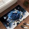 3D Роза Цветок Быстросохнущий Противоскользящий Коврик для Ванной