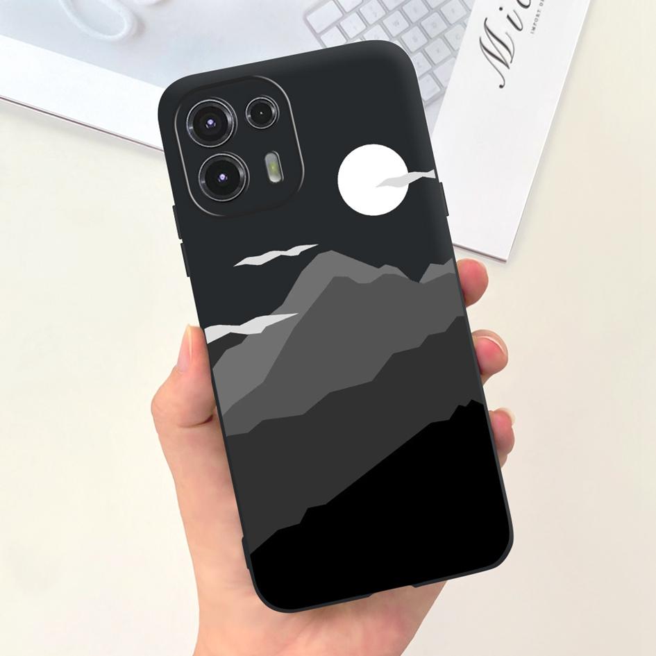 Чехол для Moto Edge 20 Lite XT2139-1 Funda Модный Расписной Черный Мягкий Силиконовый Защитный Чехол Для Motorola Edge 20 Fusion Coque