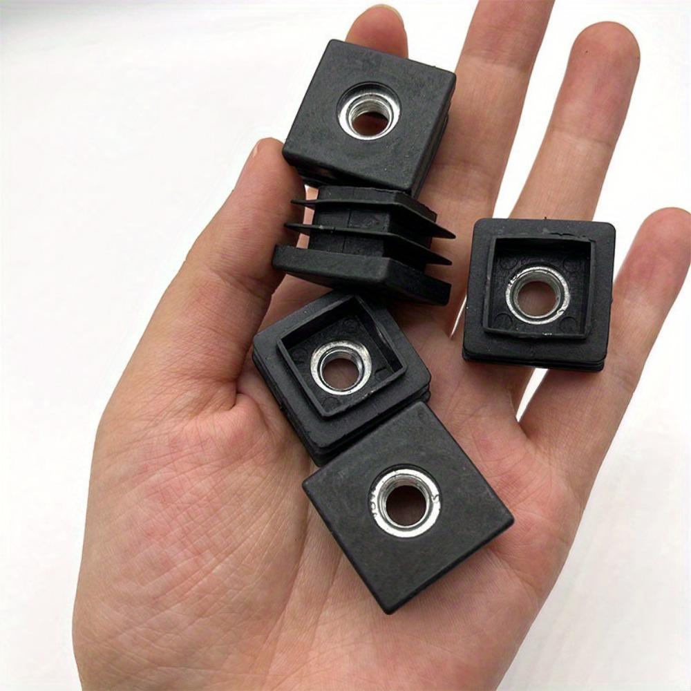 10 шт. M8 Резиновые квадратные пластиковые заглушки для ножек стула и стола, защитные заглушки для труб для защиты мебели и пола