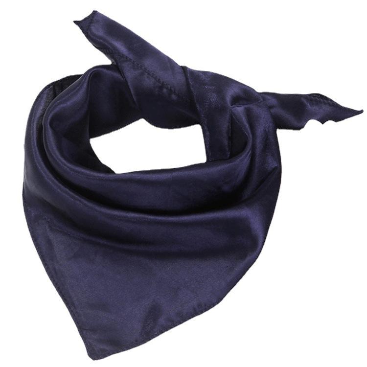 Монохромный однотонный сплошной цвет профессиональный квадратный шарф производительность мужчины женщины маленький шелковый шарф стюардесса банка 50 цветов маленький квадратный шарф