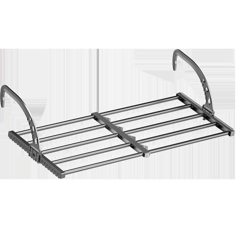 Выдвижная сушилка для белья на балкон: Рейка для окон, радиаторов и обуви для перил.