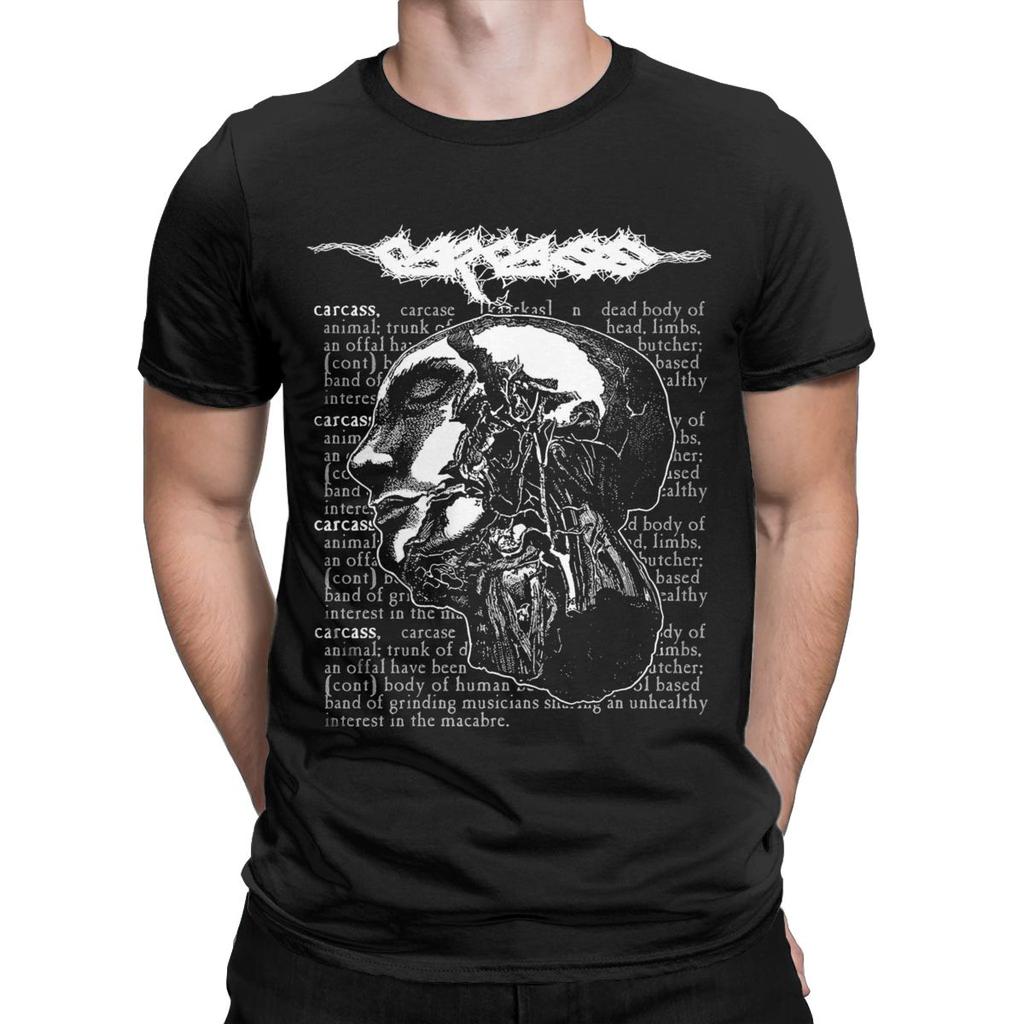 Мужские футболки Carcass Novelty 100% Cotton Tee Shirt Short Sleeve T Shirt Crewneck Tops Gift Idea