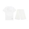 Li-Ning Minimalist Comfortable Breathable Versatile Round Neck Pullover Short Sleeve T-Shirt Casual Sports Set Unisex Tops White YTST081-2+AKST593-7