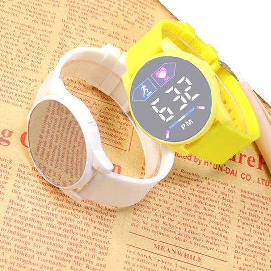 Умные часы LED Электронные наручные часы Силиконовый экран Дисплей Ремешок Детский Спорт Фитнес-трекер