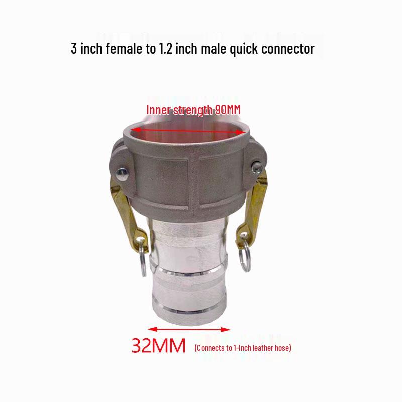 Aluminum Alloy Type C Male & Female Quick Coupler Hose Fittings with Reducing Lever