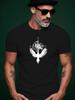 Summer Tshirt with Compass Phoenix Design - Breathable Ro...