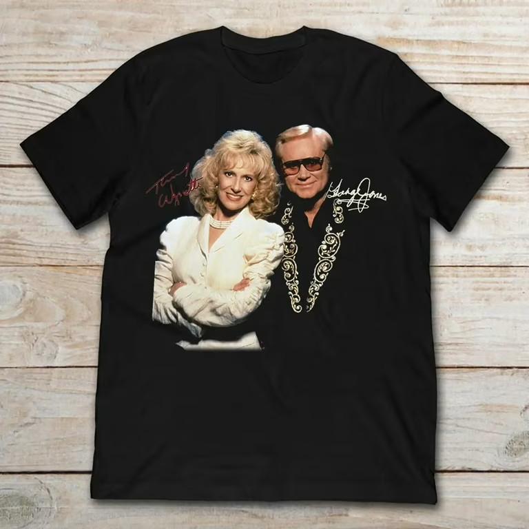 Vintage George Jones Tammy Wynette Tshirt S to 5XL UR534 Unisex T-Shirt