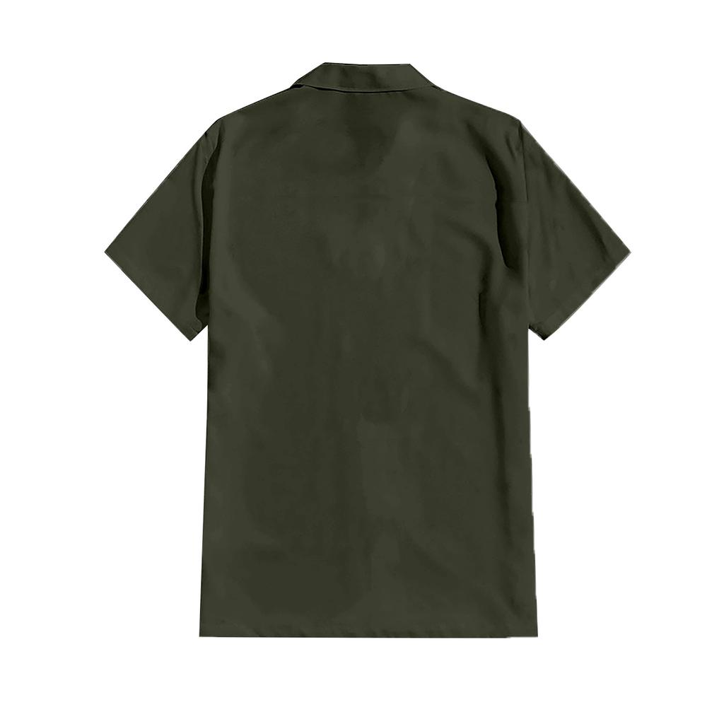 Дизайнерские весенне-летние мужские повседневные хлопковые льняные рубашки с коротким рукавом, свободные рубашки