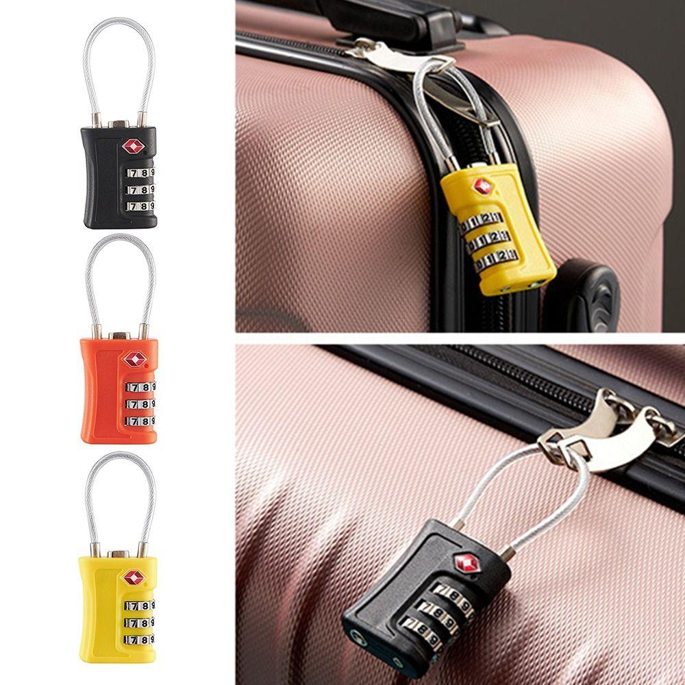 Tool TSA Customs Code Lock Contrast Color Padlock 3 Digit Combination Lock Luggage Password Lock