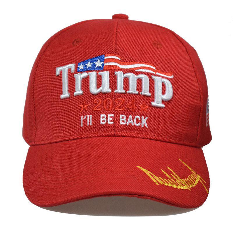 Take Trump America Back Usa Signature 2024 Red Shadow Embroidered Hat Cap