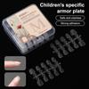 100 шт. Детские накладные ногти, искусственные ногти, накладные ногти, гроб, искусственные ногти, прозрачные накладные ногти для наращивания, инструмент для маникюра