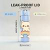 1PC Rainbow Kitten Cute Cartoon Print 750ml Color Plastic Sports Water Bottle Leakproof Flip Straw Lid Suitable for Sports Office Home Use