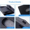 Car Tissue Holder, Upgraded Version Hanging Tissue Holder In Car, Premium PU Leather Car Napkin Holder For Universal Auto, Easy Use (Black)