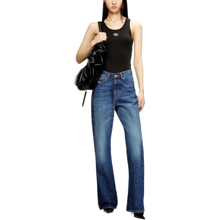 Diesel Oval Logo Slim Fit Sleeveless Top Women tops A199080JMBA900