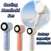 High-Speed Airflow Portable Handheld Fan Smart Digital Display USB Rechargeable Fan Travel