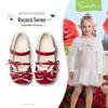Новогодние красные туфли-лолиты Snuffy Girls из кожи - Модные, с мягкой подошвой для весны/осени 2026