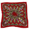 70*70cm Russian Square Scarf Women Floral Print Bandana Headband Scarves