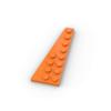 Нетоксичный Moc 10 шт. 3544 Набор строительных блоков-тарелок Клин 8x3 Левый Дом Замок Доска Кирпичи Частичный Пазл Сборные Игрушки Подарки для Детей