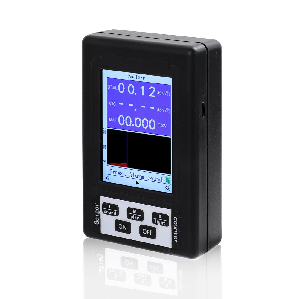 BR-9B Ручной портативный цифровой дисплей Детектор ядерного излучения Счетчик Гейгера Полуфункциональный