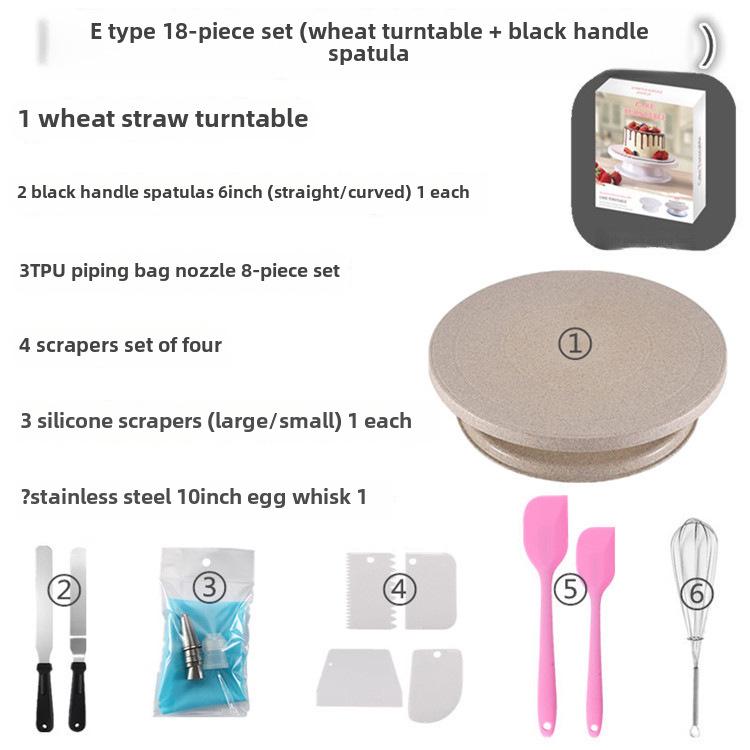 Набор для украшения торта из пшеничной соломы - вращающийся инструмент для выпечки для проектов «сделай сам»