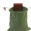 Canvas Foraging Bag with Belt Loop 8.5x7.9inch Compact Lightweight Accessory Water Resistant