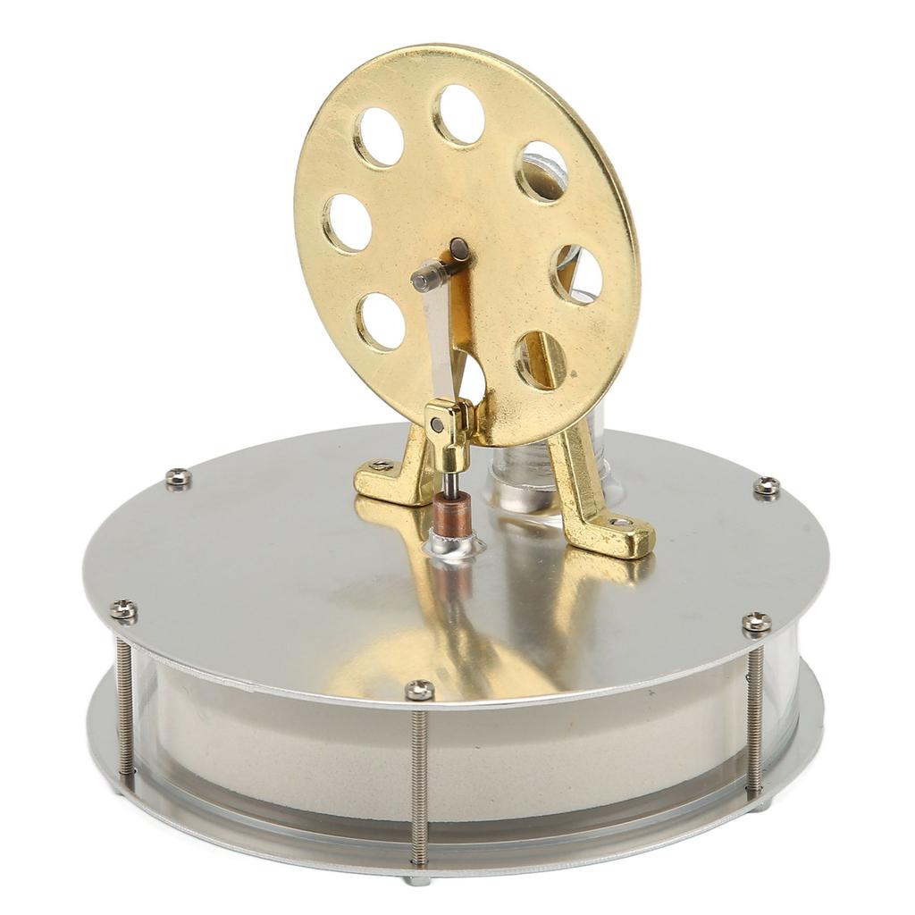 Двигатель Стирлинга Модель двигателя Низкотемпературный серебристый цинковый сплав Нержавеющая сталь Электричество Генератор