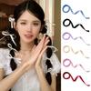 Colorful Braided Ribbon Hair Band Long Headband New Silk Hair Tie Girls