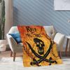 Pirate Skull Printed Blanket Flannel Blanket Lightweight Soft Comfortable Sofa Bed Blanket Blanket