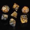 7PCS/Set Digital Acrylic Dice Polyhedral Mixed Color Dice Pearlescent Dice  for RPG DnD