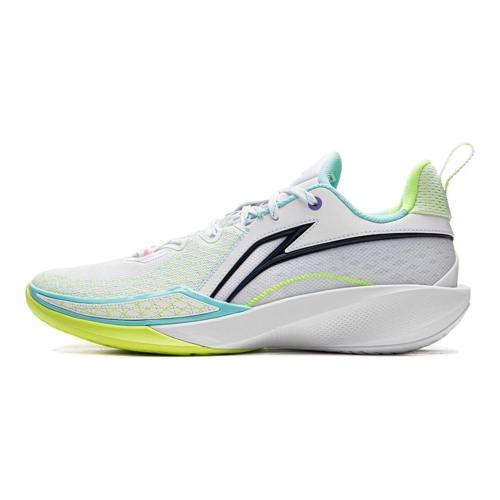 Li Ning Speed 2 Амортизирующие Скользкие Дышащие Упругие Низкие Баскетбольные Кроссовки Мужские Стандартные Белые ABAV009-3