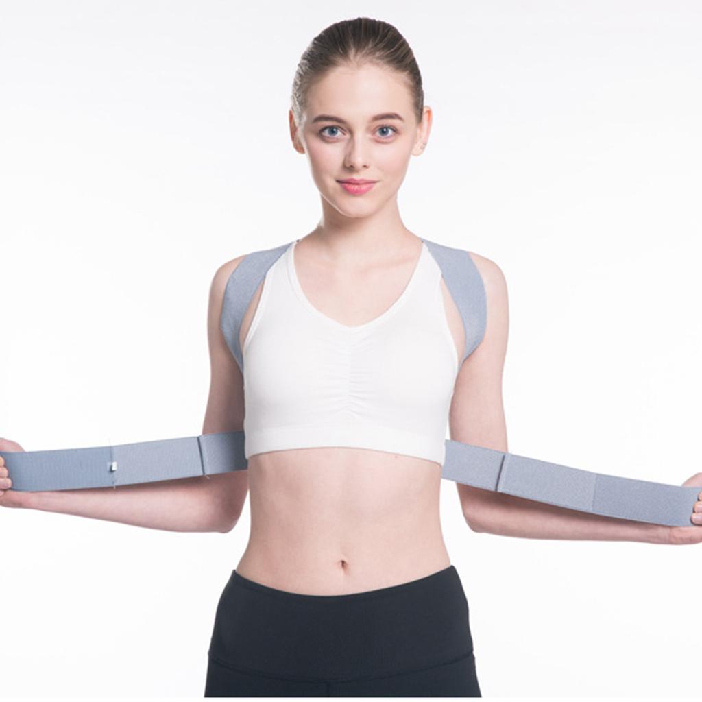 Корректор осанки спины Поддержка ключиц Противосутулость Регулируемый тренажер для спины Унисекс Корректор против горба