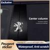 2Pcs Car Center Pillar Sticker Auto B Pillars Protective Film For Peugeot 2008 208 308 508 4008 408 3008 307 207 107 607 106 406 R7