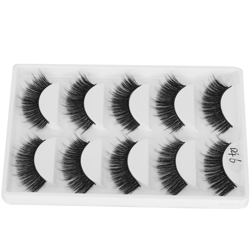 5 пар толстых плотных накладных ресниц, трехмерные длинные вьющиеся накладные ресницы, инструмент для макияжа(D46 )