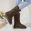 2024 Осень Внешняя Торговля Зима Плюс Флисовые Ботинки На Пуговицах Высокая Посадка Ноги Хлопковая Обувь Женщина